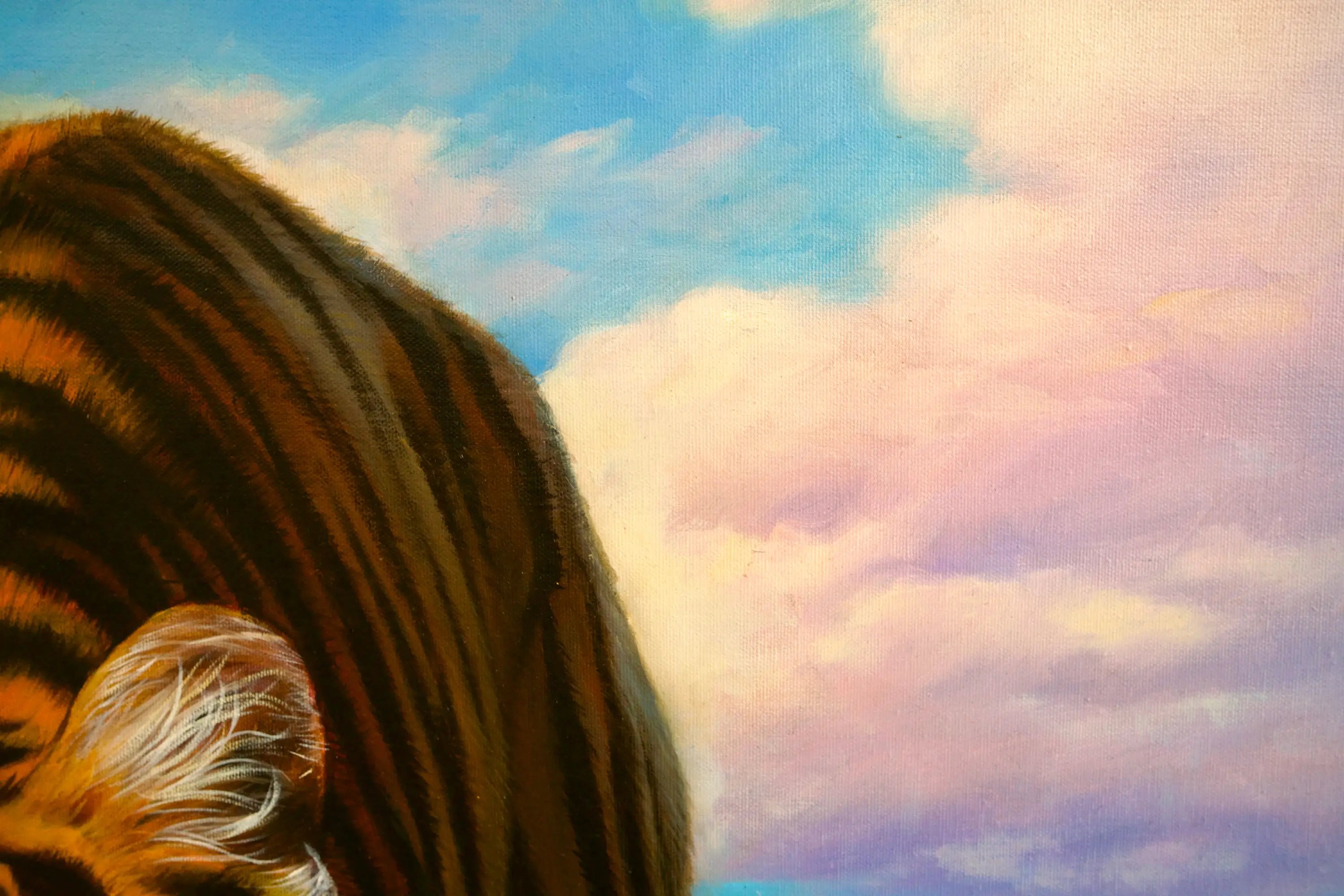 Tigre en chasse | 150 x 100 cm Reproductions de tableaux à la peinture à l’huile