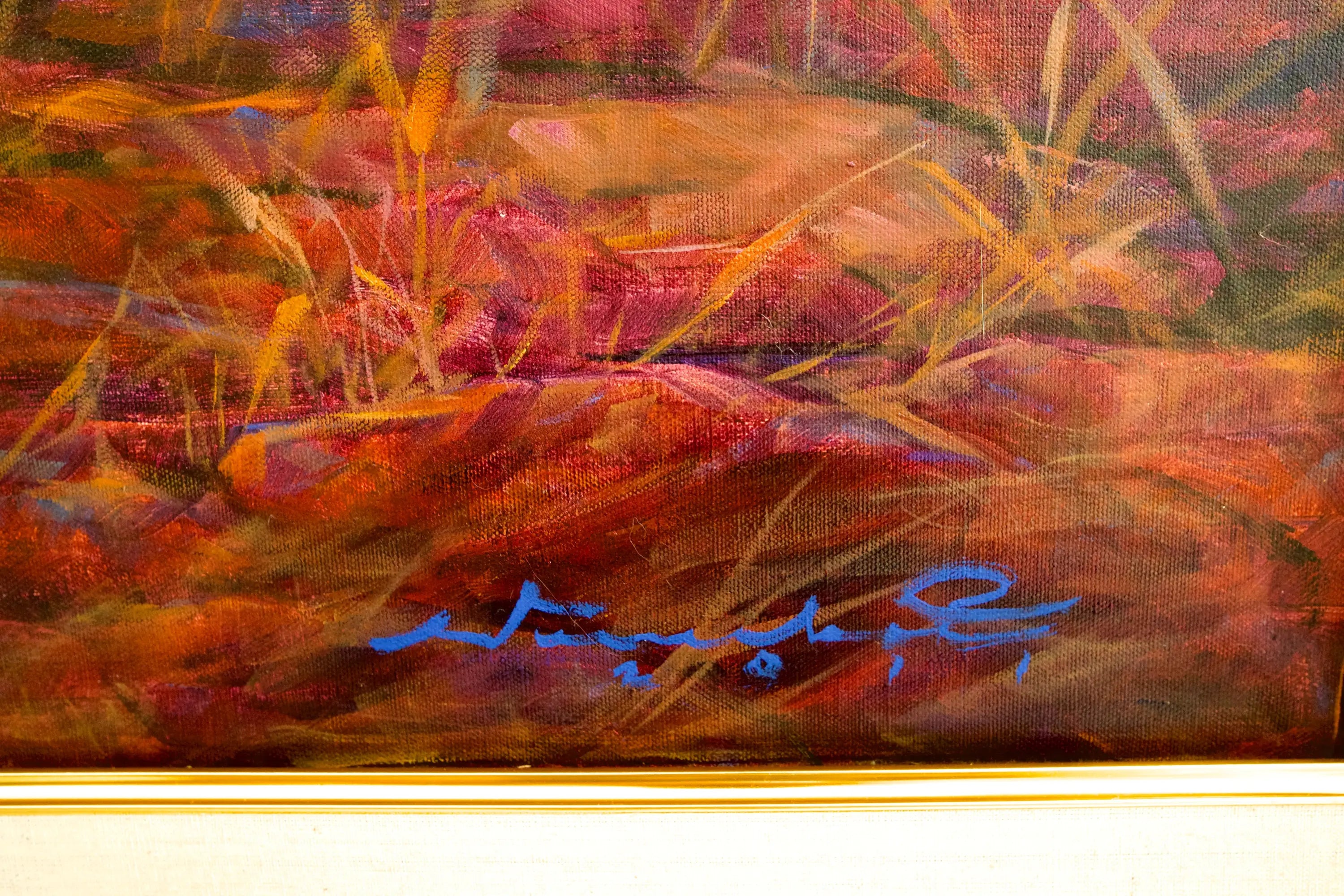 Tigre en chasse | 150 x 100 cm Reproductions de tableaux à la peinture à l’huile