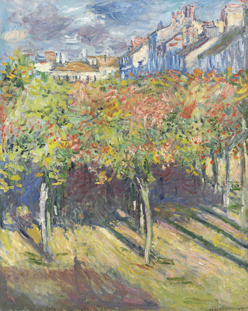Les Tilleuls in Poissy W747 - Claude Monet
