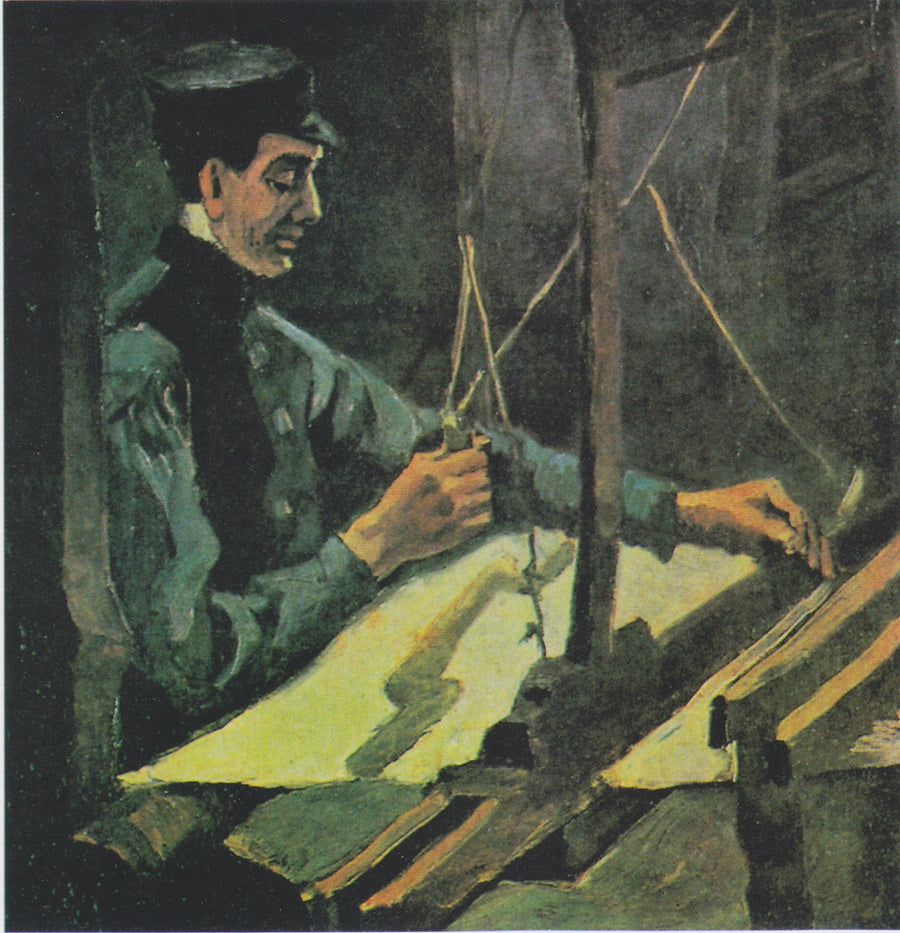 Webstuhlarbeiter, nach rechts gewandt (Halbfigur) - Vincent van Gogh