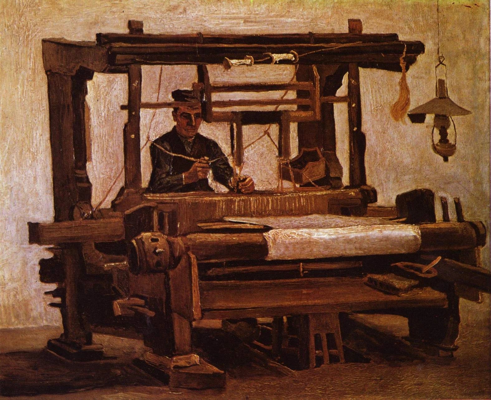 Tisserand vu de face au métier F30 JH479 — Vincent van Gogh