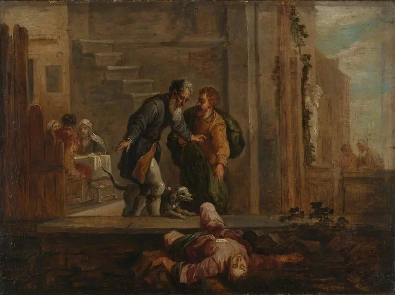 Tobie und der tote Israelit (nach Domenico Fetti) - David Teniers der Jüngere