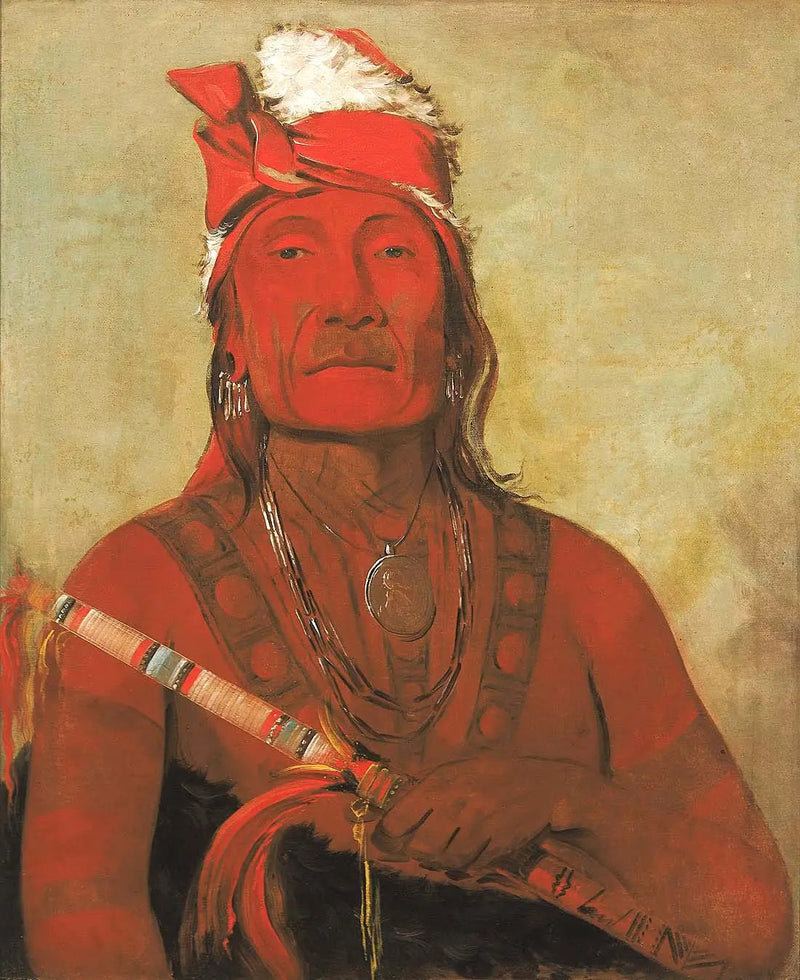 Toh-kí-e-to, Stein mit Hörnern, ein Häuptling - George Catlin