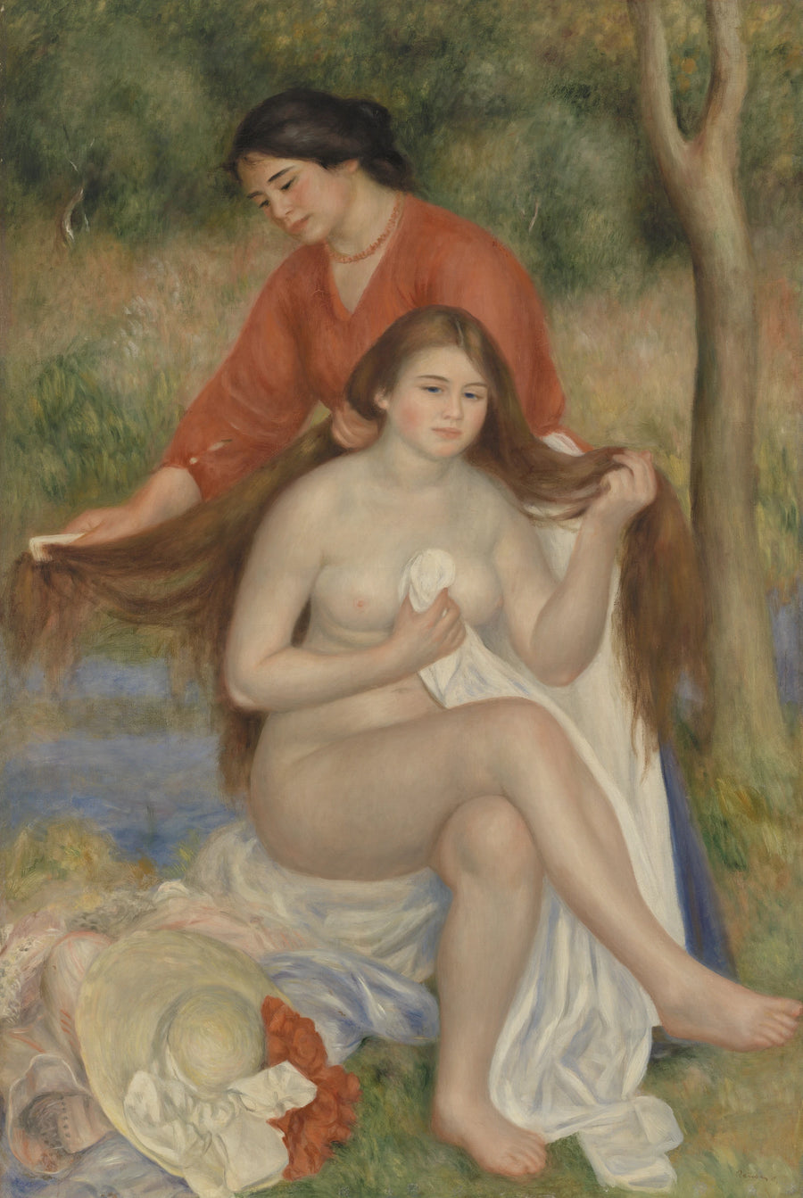 Die Toilette der Badenden - Pierre-Auguste Renoir