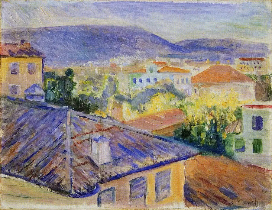 Dächer von Nizza - Edvard Munch