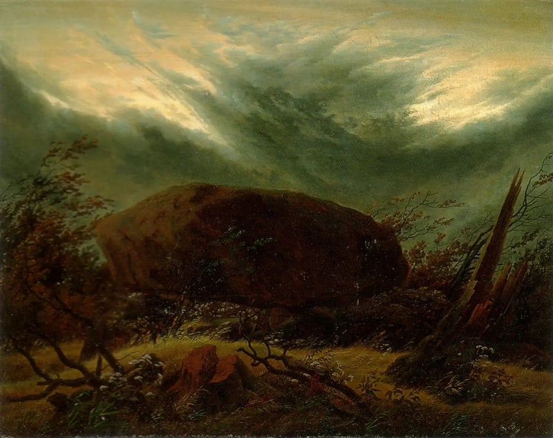 Herbstgrab - Caspar David Friedrich