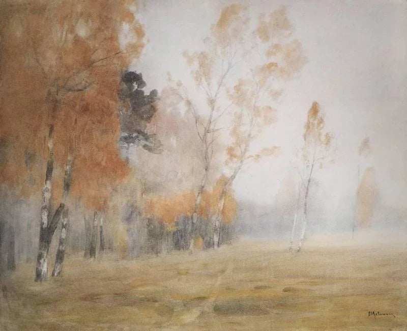 Brouillard d'automne, peinture de Isaac Levitan