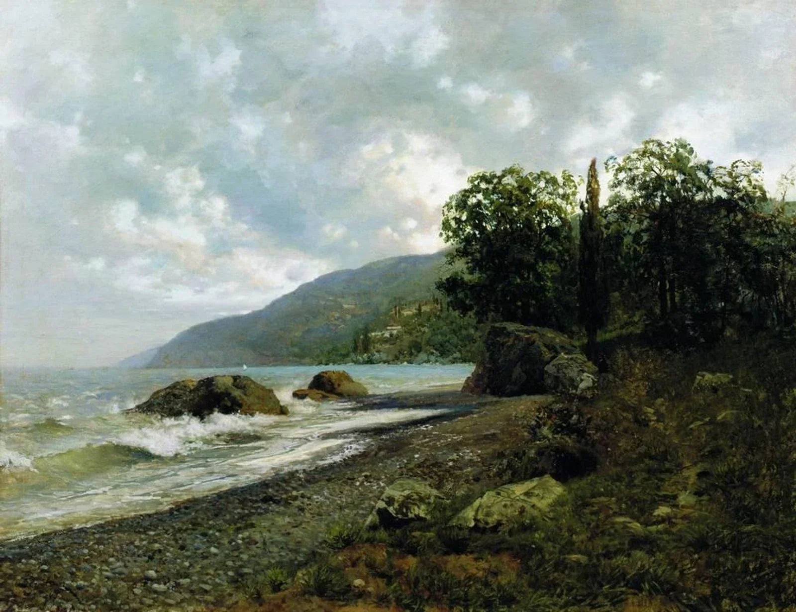 Paysage de Crimée, peinture de Isaac Levitan