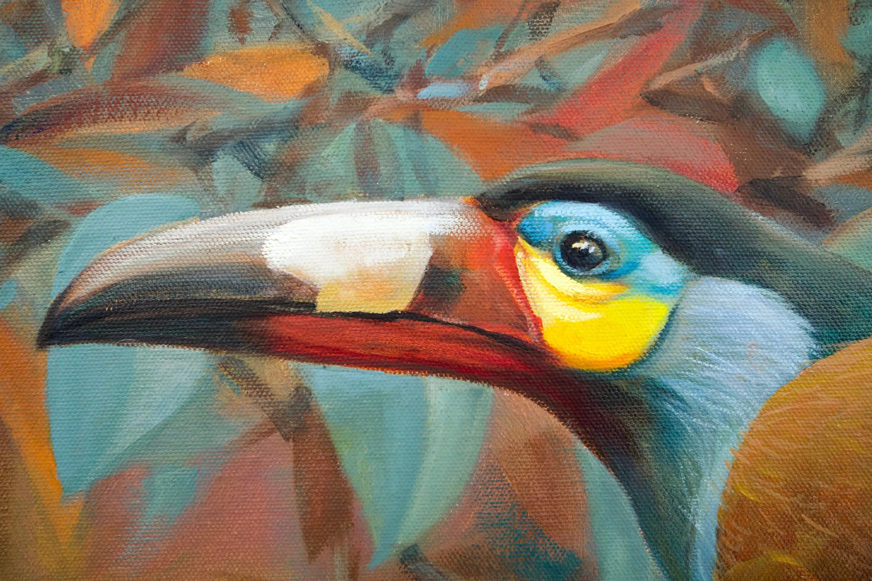 Mountain Toucan – Somchai | 60 x 90 cm Reproductions de tableaux à la peinture à l’huile
