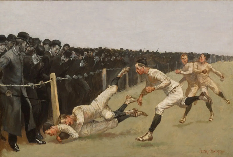 Touchdown, Yale gegen Princeton, Thanksgiving-Tag, 27. November 1890, Yale 32, Princeton 0 - Frederic Remington