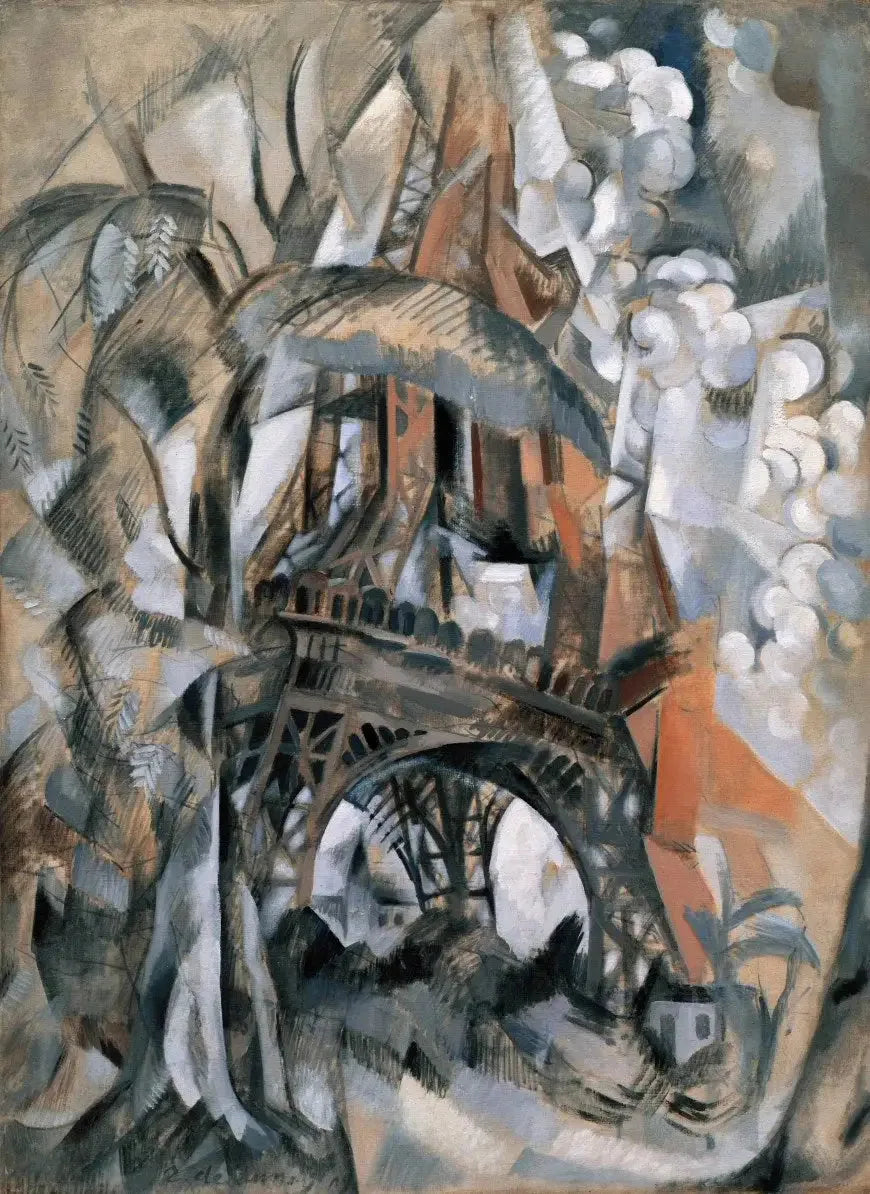 Eiffelturm mit Bäumen - Robert Delaunay