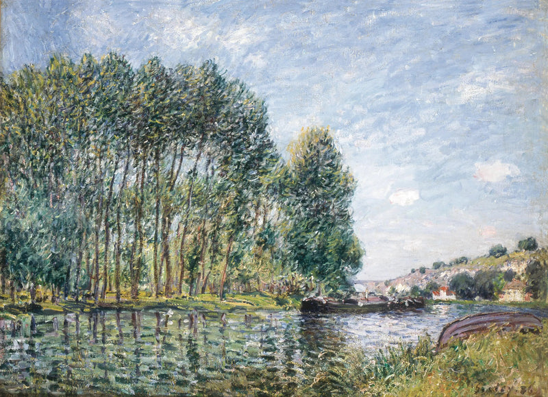 Drehung des Loing in Moret - Alfred Sisley