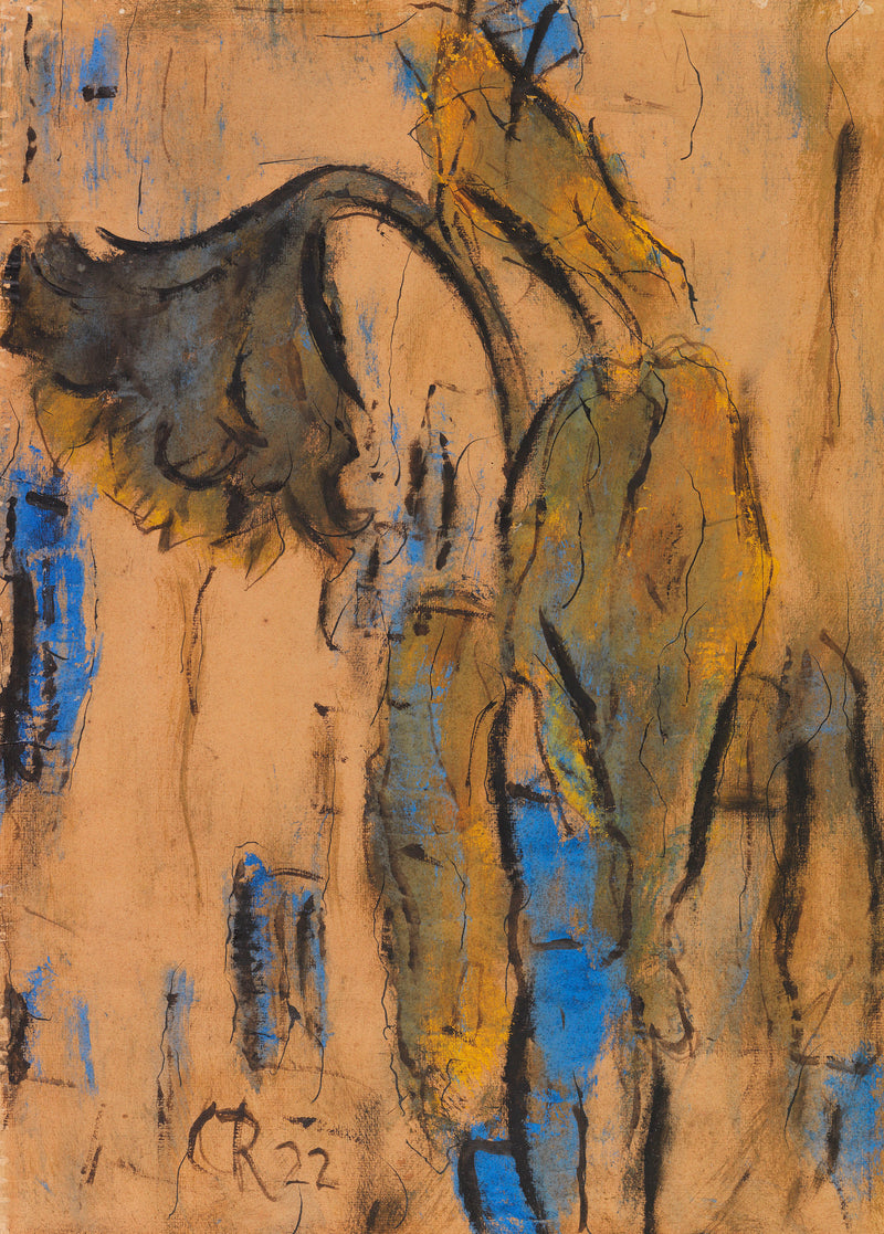 Tournesols fanés avec bleu, 1922 – Christian Rohlfs