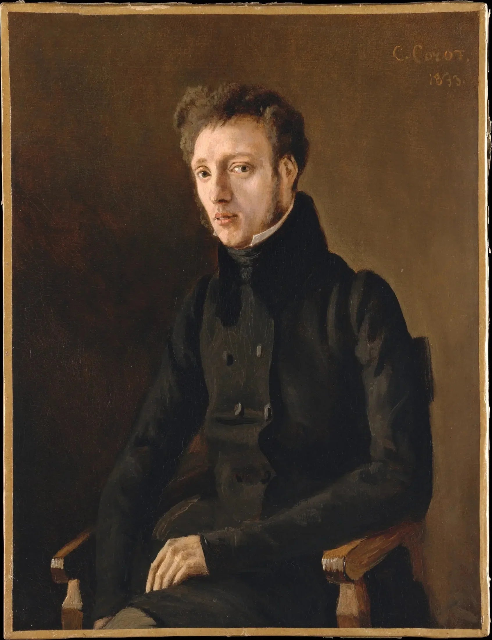 Toussaint Lemaistre - Jean-Baptiste Camille Corot image 1 reproduction de peinture à l’huile