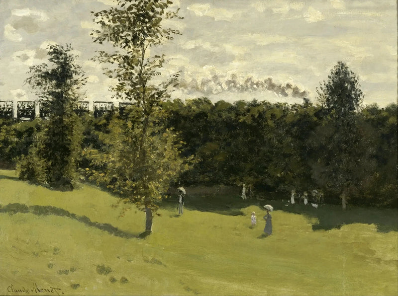 Zug in der Landschaft W153 - Claude Monet