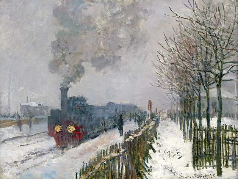 Der Zug im Schnee, Lokomotive W356 - Claude Monet