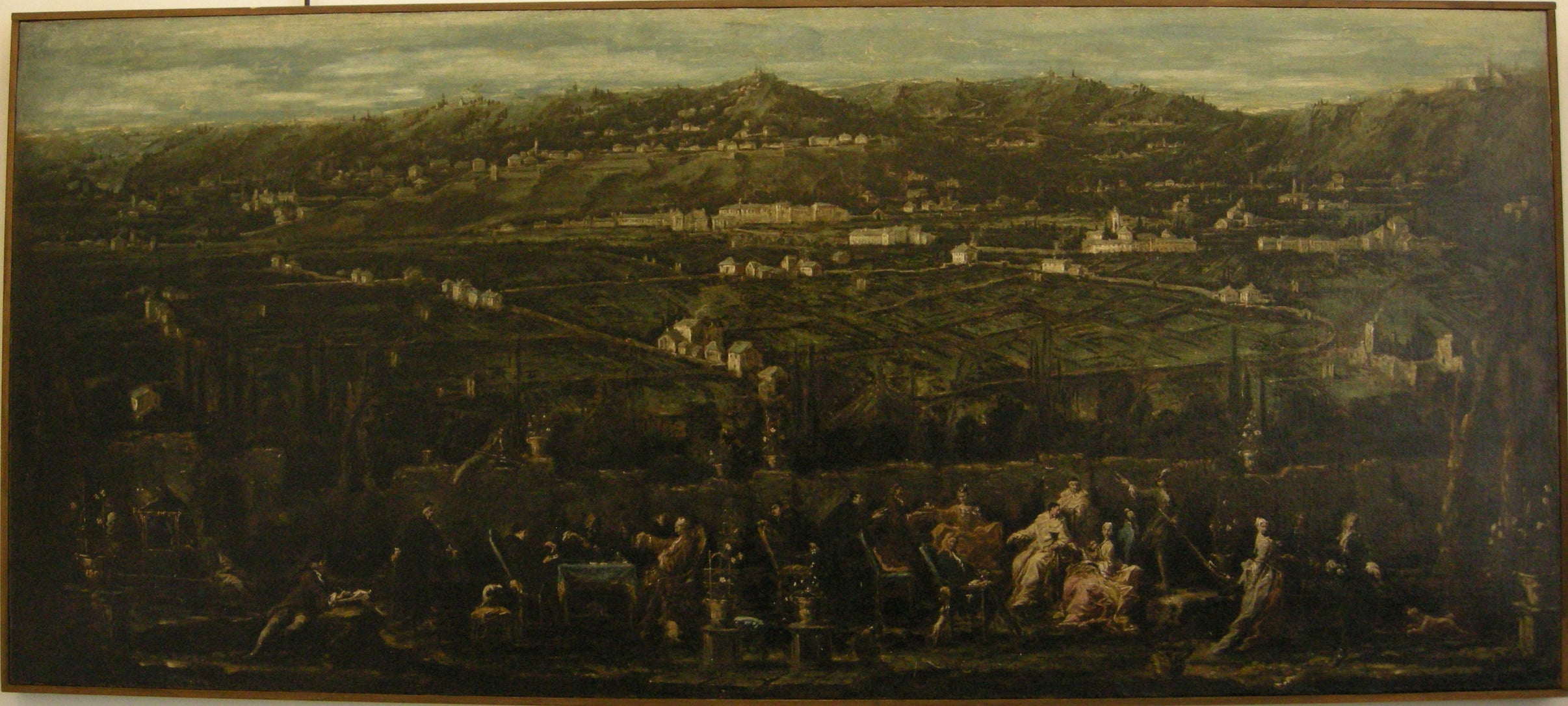 Trattenimento in un giardino d'Albaro - Alessandro Magnasco image 1 copie peinte à la main à l’huile