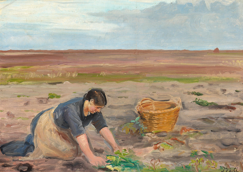 Bei der Feldarbeit. – Michael Peter Ancher