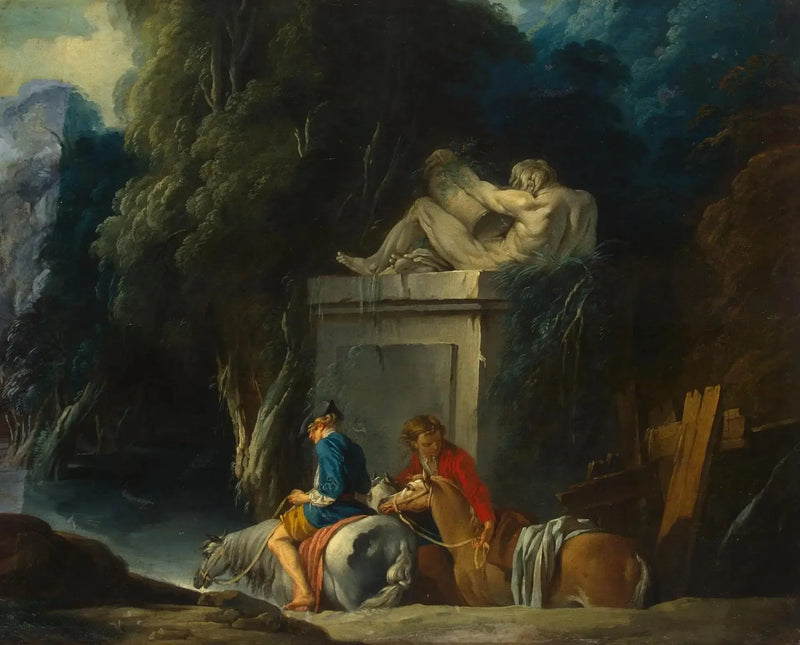 Überqueren des Bachs - François Boucher
