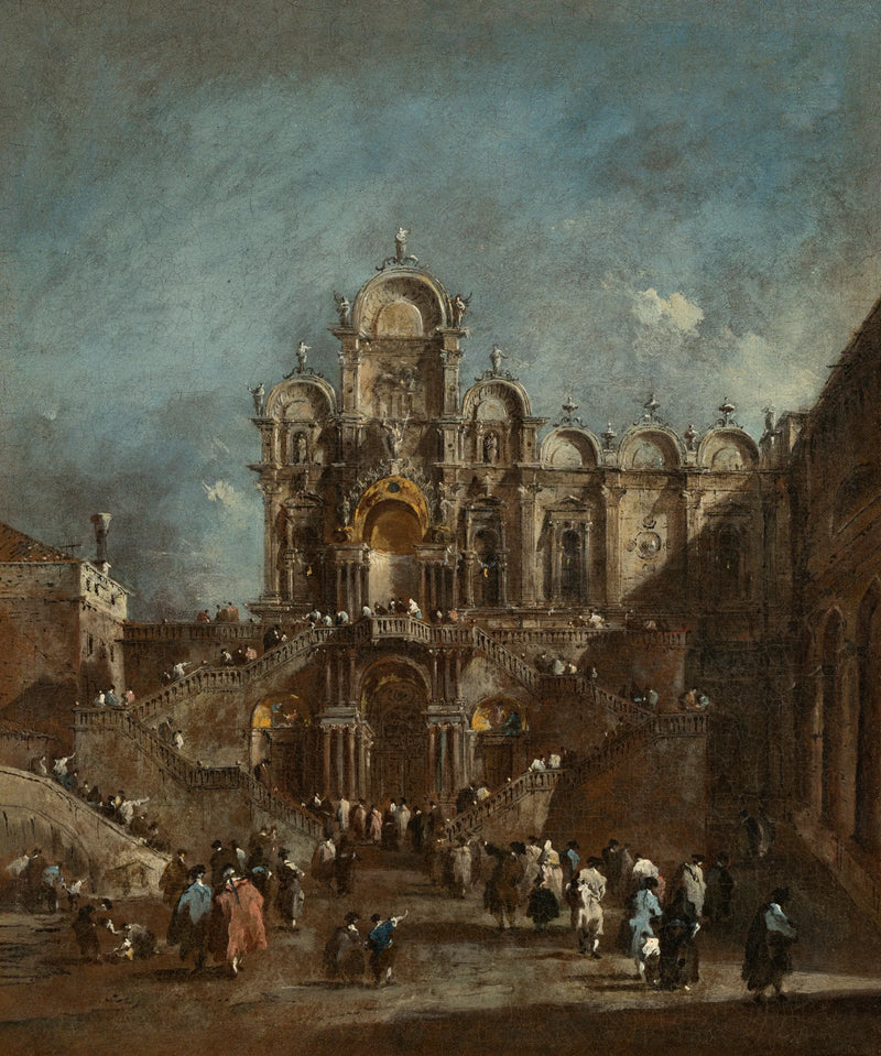 Temporäres Podest am Campo San Zanipolo, Venedig - Francesco Guardi