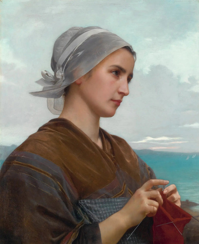 Bretons Strickerin - Bouguereau
