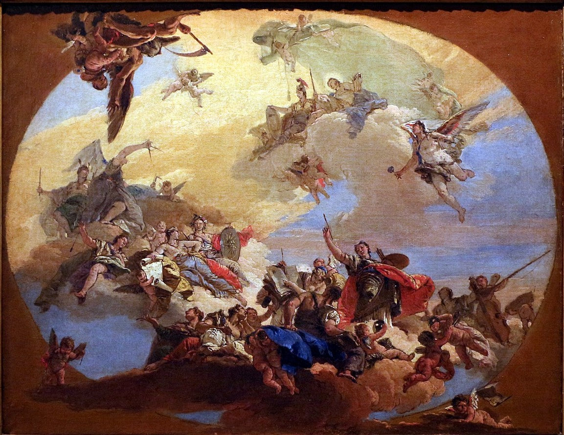 Triomphe des arts - Giovanni Battista Tiepolo - Alpha Reproduction