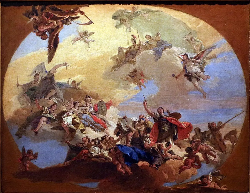 Triumph der Künste - Giovanni Battista Tiepolo