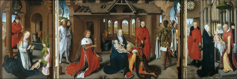 Triptychon der Anbetung der Weisen - Hans Memling