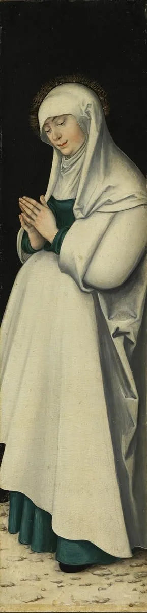 Triptychon der Kreuzigung: Die betende Jungfrau - Lucas Cranach der Ältere