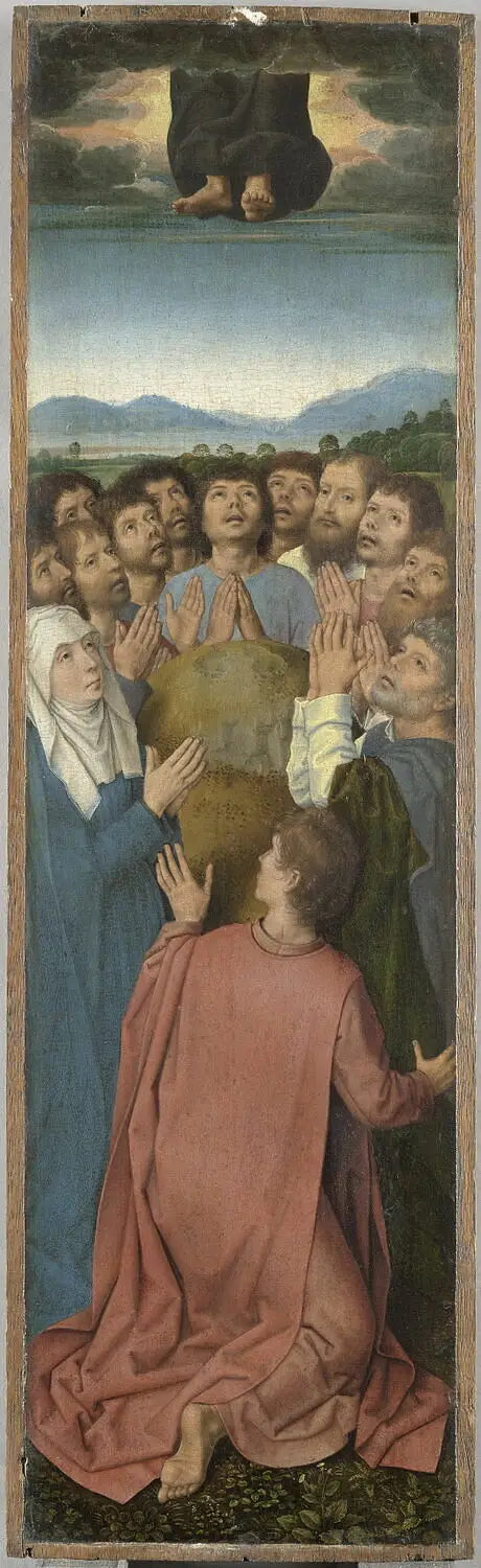 Triptychon der Auferstehung: Die Himmelfahrt Christi - Hans Memling