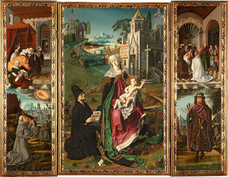 Triptychon der Jungfrau von Montserrat - Bartolomé Bermejo