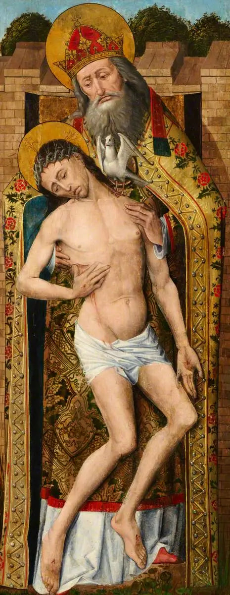 Triptychon von Weston (Christ) (Triptychon, rechte Flügel, Außenseite) - Rogier van der Weyden