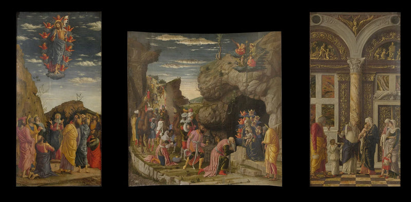 Triptychon der Offiziellen - Andrea Mantegna