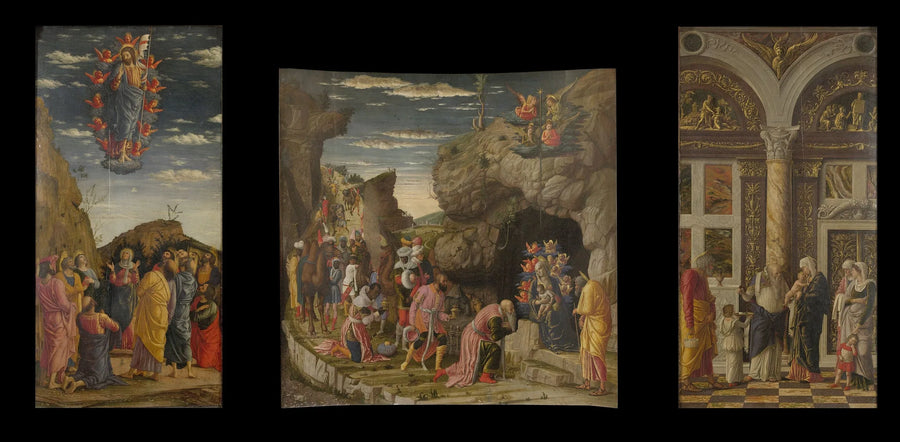Triptychon der Offiziellen - Andrea Mantegna