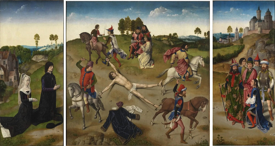 Triptychon des Martyrium des heiligen Hippolyt - Hugo van der Goes