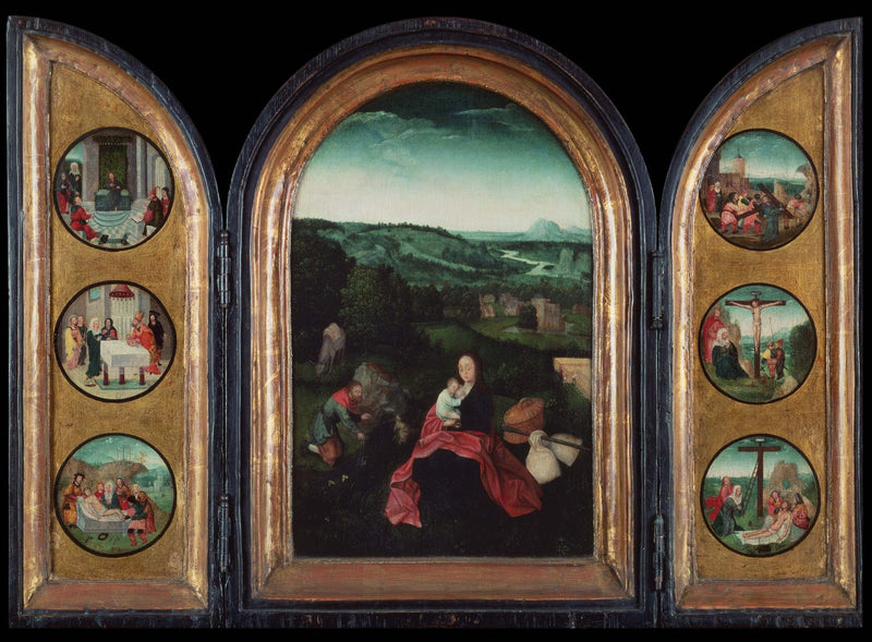 Triptyque : Repos pendant la fuite vers l'Égypte - Joachim Patinier