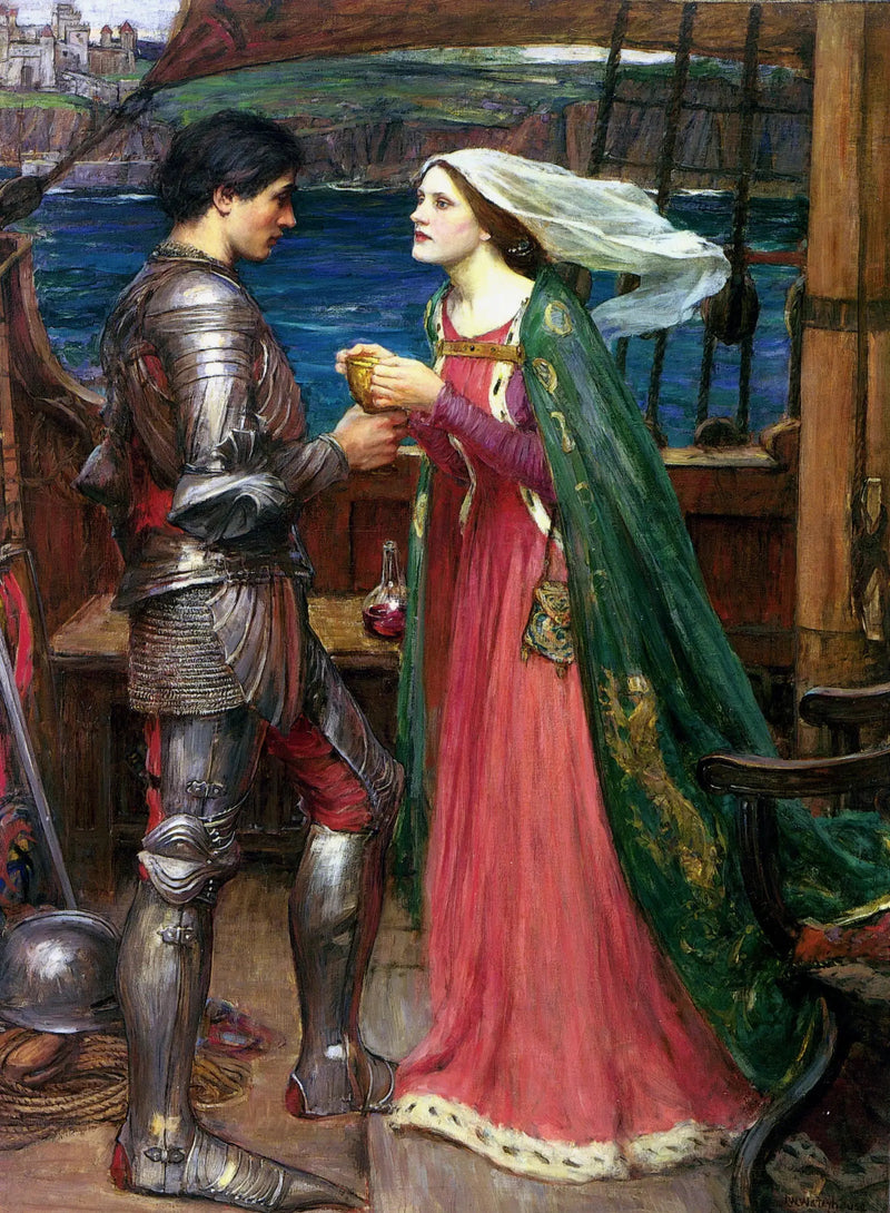 Tristan und Isolde mit dem Zaubertrank - John William Waterhouse