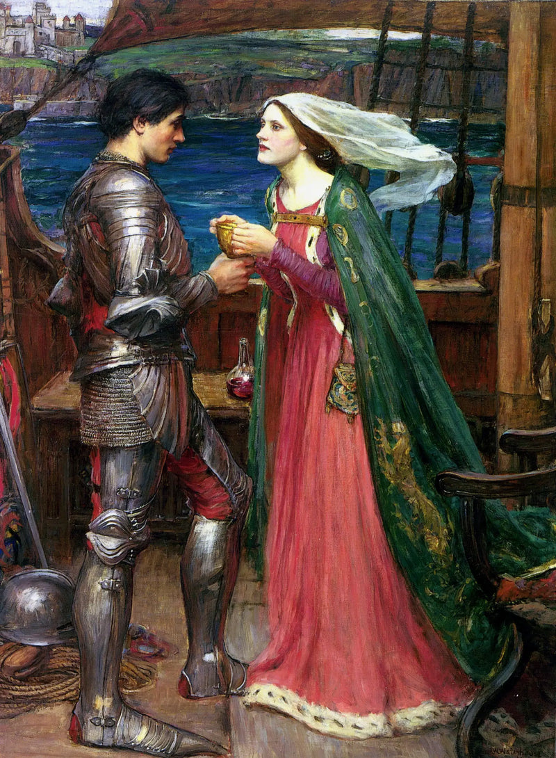 Tristan und Isolde mit dem Zaubertrank - John William Waterhouse