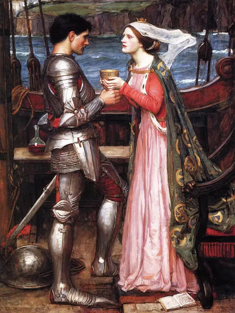 Reproduction du tableau « Tristram et Isolde 2 - John William Waterhouse » par Alpha Reproduction en peinture à l’huile