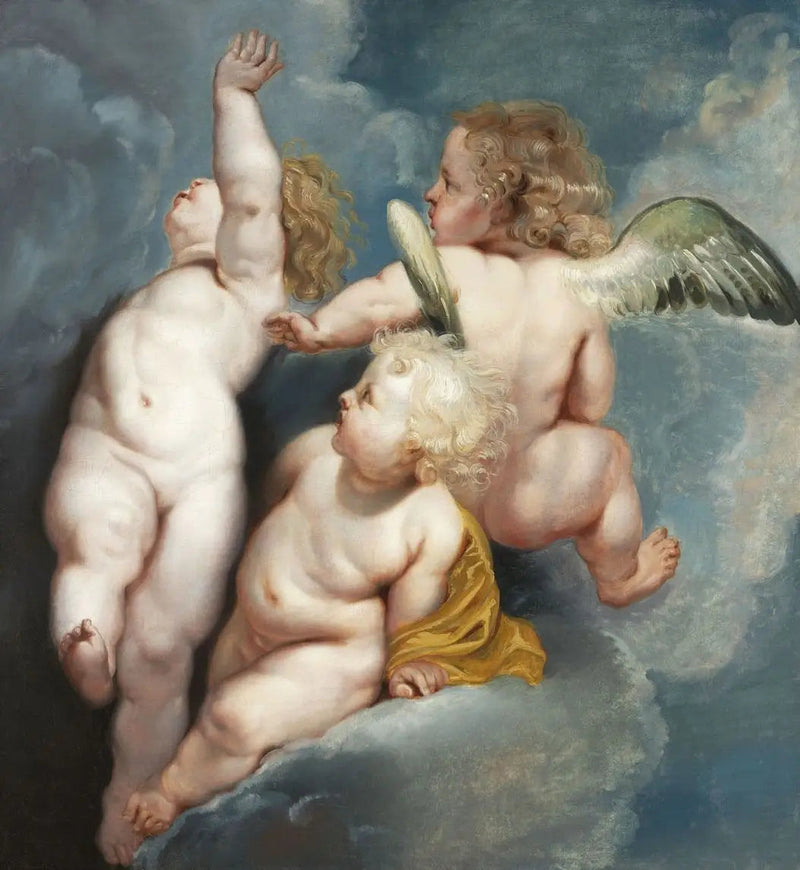 Drei schwebende Engel - Peter Paul Rubens
