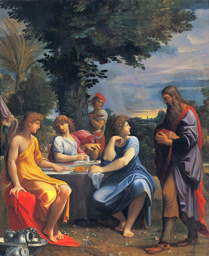 Drei Engel besuchen Abraham - Ludovico Carracci