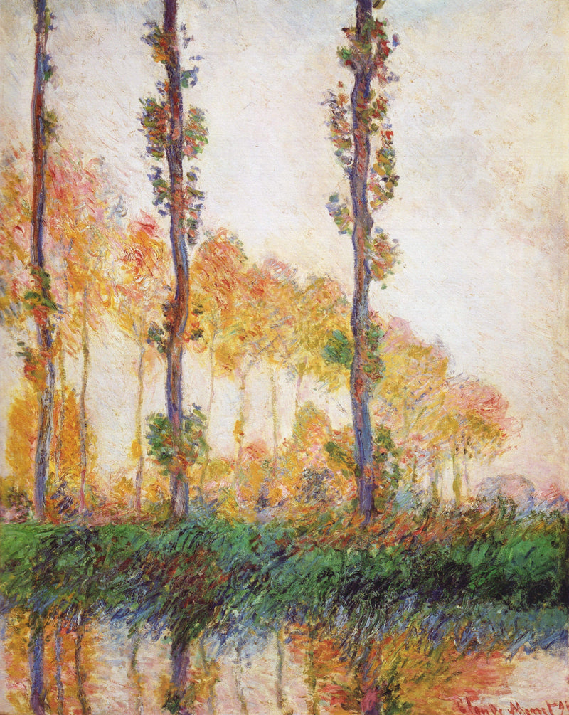 Die drei Bäume, Herbst W1308 - Claude Monet