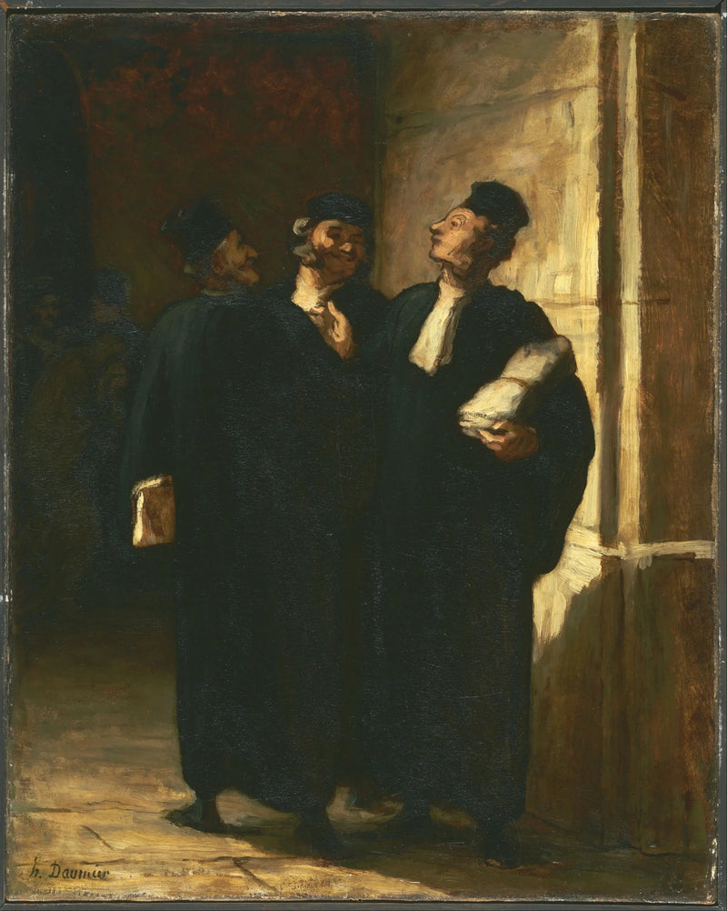 Drei Anwälte - Honoré Daumier