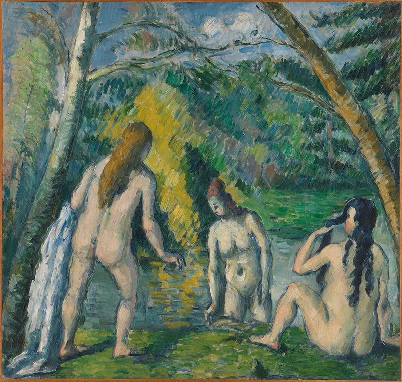 Drei Badende - Paul Cézanne