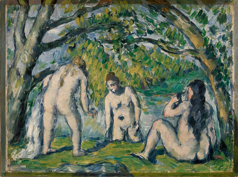 Drei Badende - Paul Cézanne