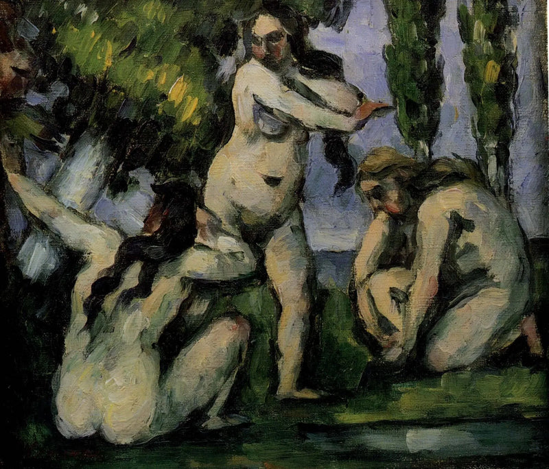 Drei Badende - Paul Cézanne