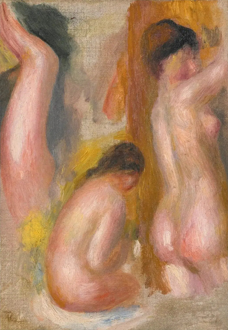 Drei Badende - Pierre-Auguste Renoir