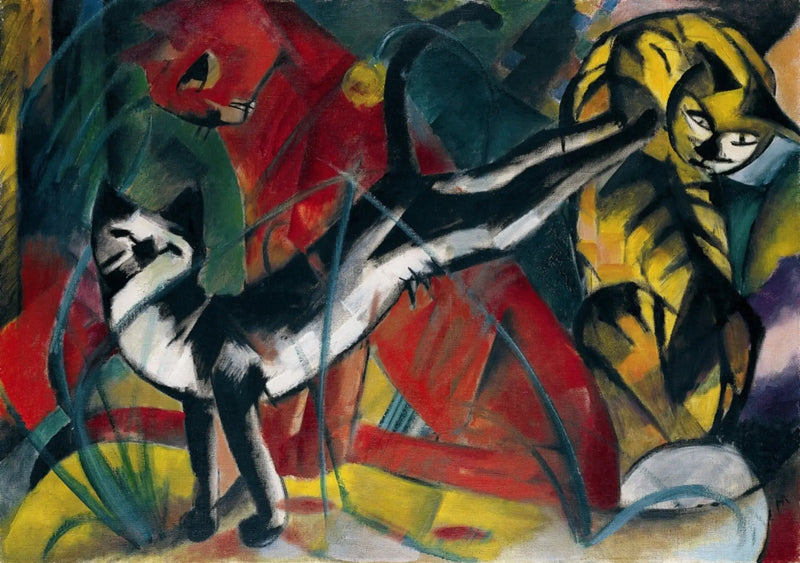 Drei Katzen - Franz Marc
