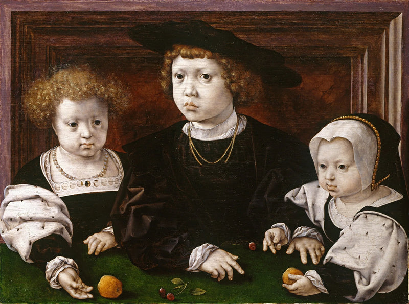 Drei Kinder des Königs Christian II. von Dänemark - Jan Gossaert