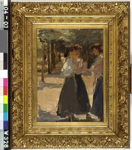 Drei Frauen auf einer Straße – Isaac Israel
